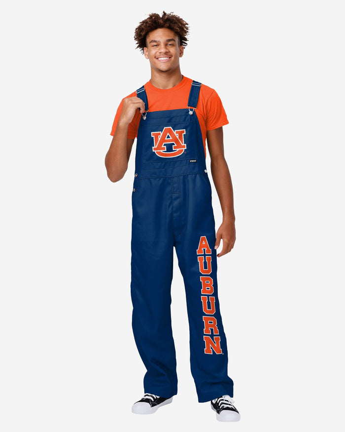 Auburn Tigers Mens Big Logo Bib Overalls FOCO S - FOCO.com