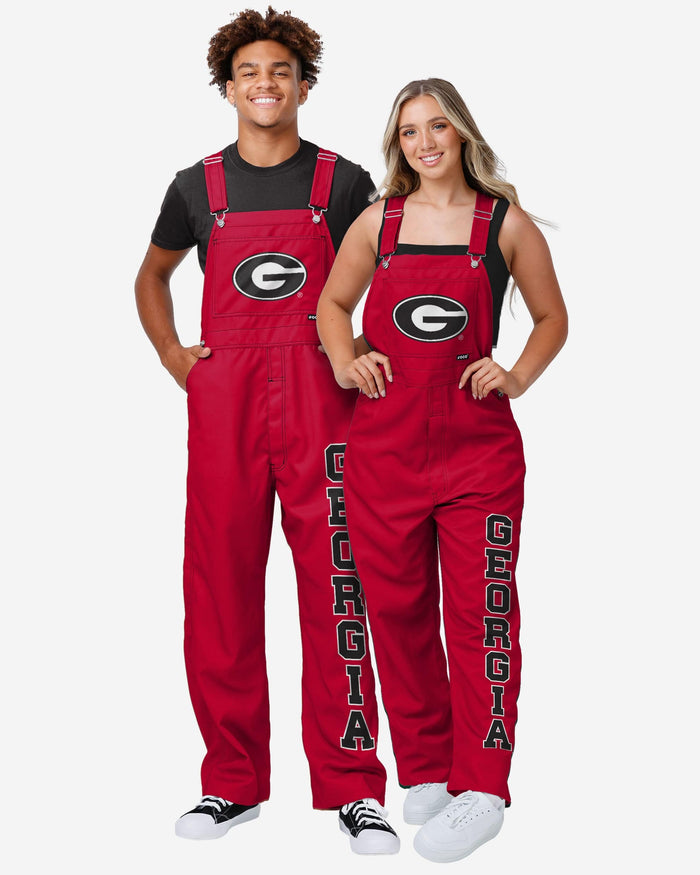 Georgia Bulldogs Mens Big Logo Bib Overalls FOCO - FOCO.com