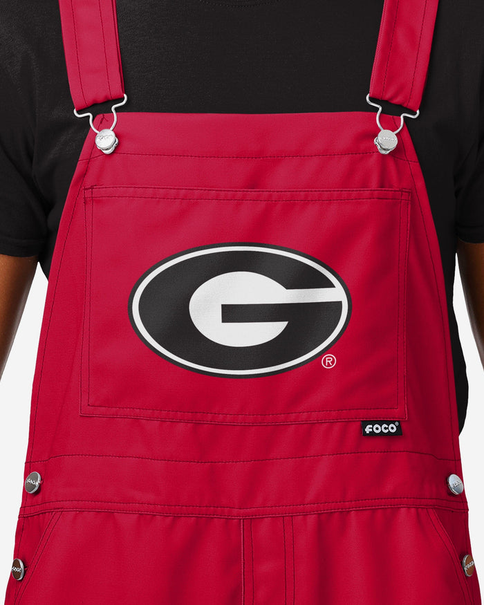 Georgia Bulldogs Mens Big Logo Bib Overalls FOCO - FOCO.com