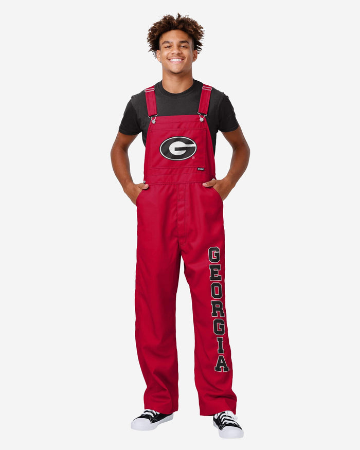 Georgia Bulldogs Mens Big Logo Bib Overalls FOCO S - FOCO.com