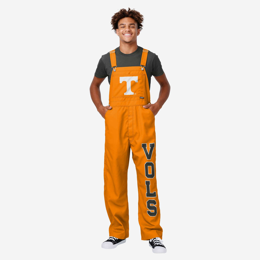 Tennessee Volunteers Mens Big Logo Bib Overalls FOCO S - FOCO.com