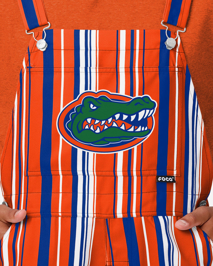 Florida Gators Mens Hyper Stripe Bib Overalls FOCO - FOCO.com