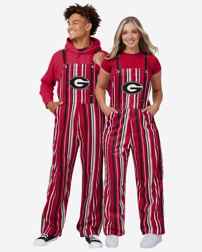 Georgia Bulldogs Mens Hyper Stripe Bib Overalls FOCO - FOCO.com