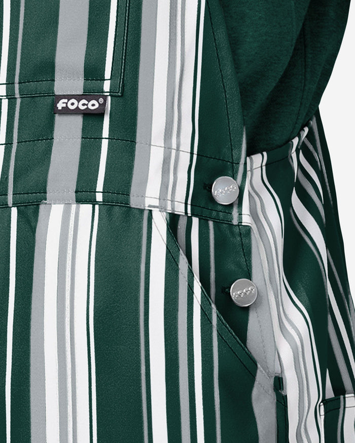 Michigan State Spartans Mens Hyper Stripe Bib Overalls FOCO - FOCO.com