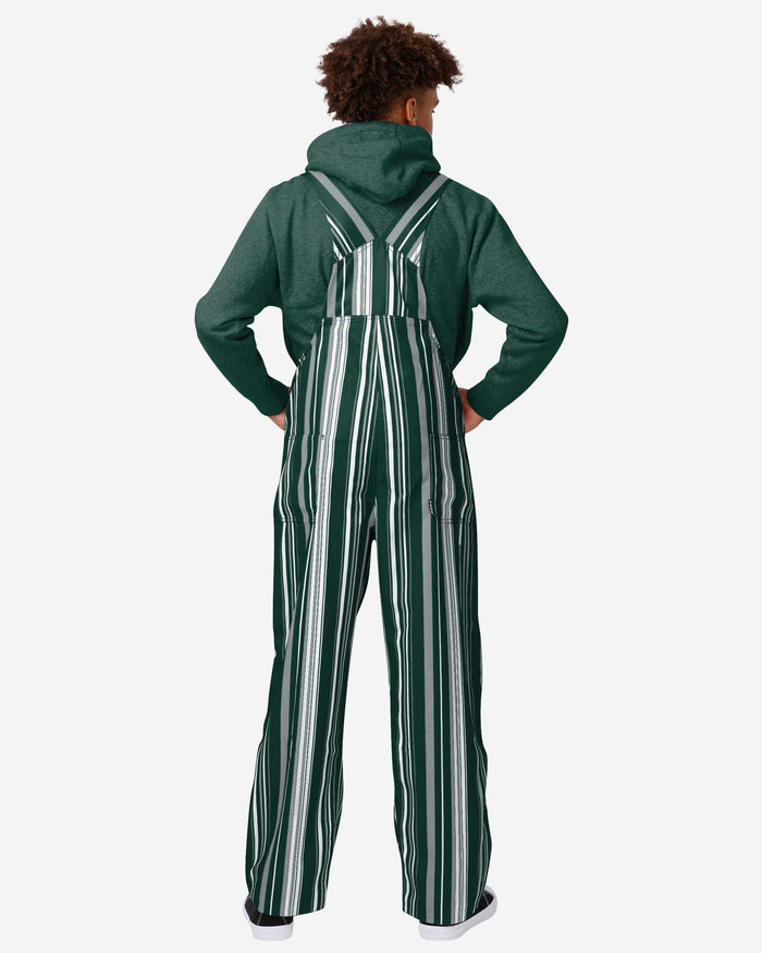 Michigan State Spartans Mens Hyper Stripe Bib Overalls FOCO - FOCO.com