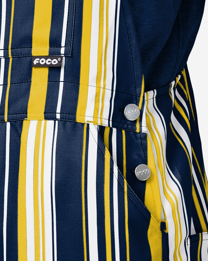 Michigan Wolverines Mens Hyper Stripe Bib Overalls FOCO - FOCO.com