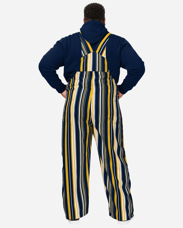 Michigan Wolverines Mens Hyper Stripe Bib Overalls FOCO - FOCO.com