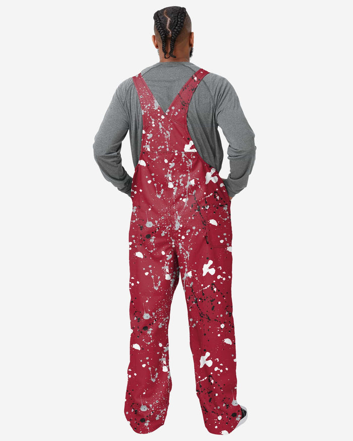 Alabama Crimson Tide Mens Paint Splatter Bib Overalls FOCO - FOCO.com