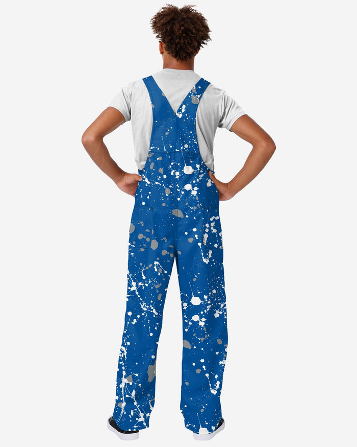 Duke Blue Devils Mens Paint Splatter Bib Overalls FOCO - FOCO.com