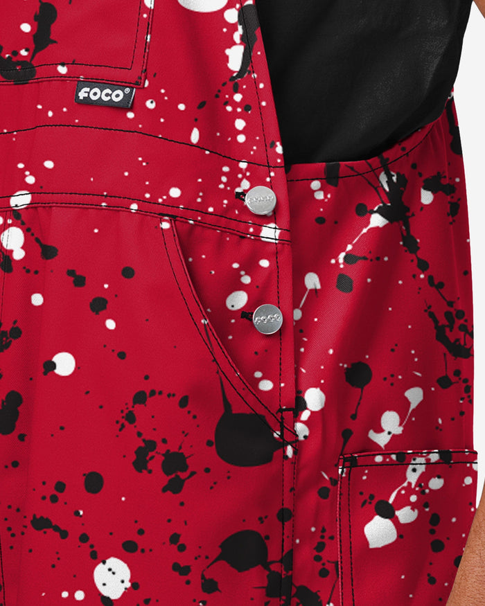 Georgia Bulldogs Mens Paint Splatter Bib Overalls FOCO - FOCO.com