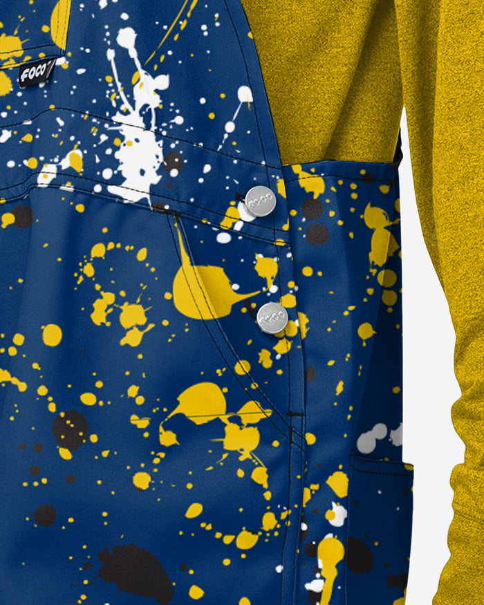 Michigan Wolverines Mens Paint Splatter Bib Overalls FOCO - FOCO.com