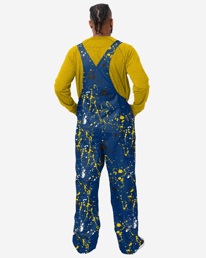 Michigan Wolverines Mens Paint Splatter Bib Overalls FOCO - FOCO.com