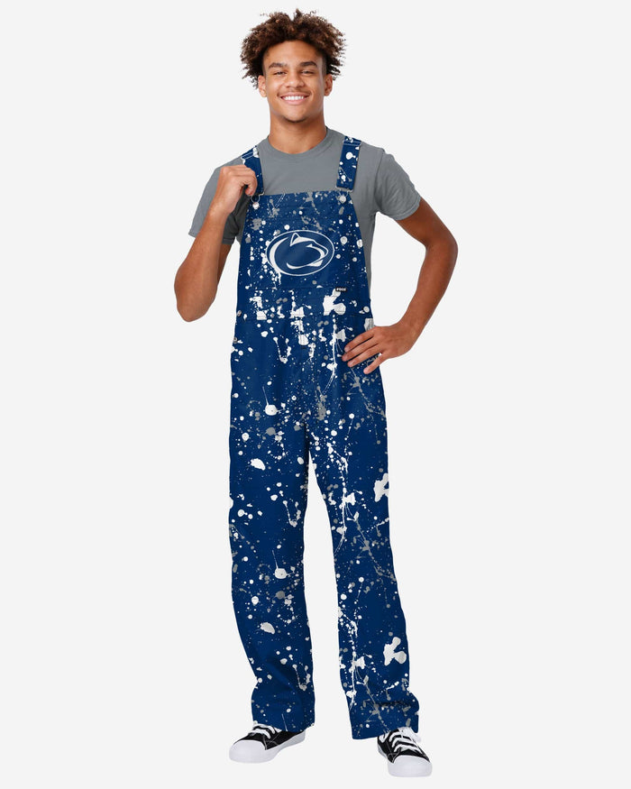 Penn State Nittany Lions Mens Paint Splatter Bib Overalls FOCO S - FOCO.com