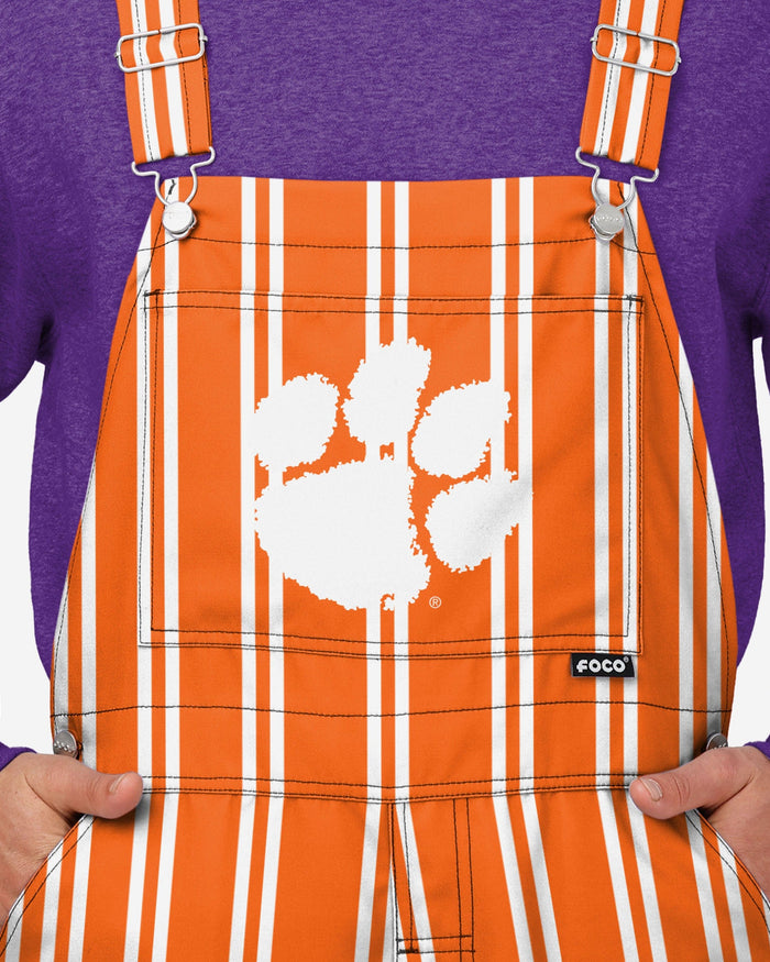 Clemson Tigers Mens Sideline Spirit Bib Overalls FOCO - FOCO.com
