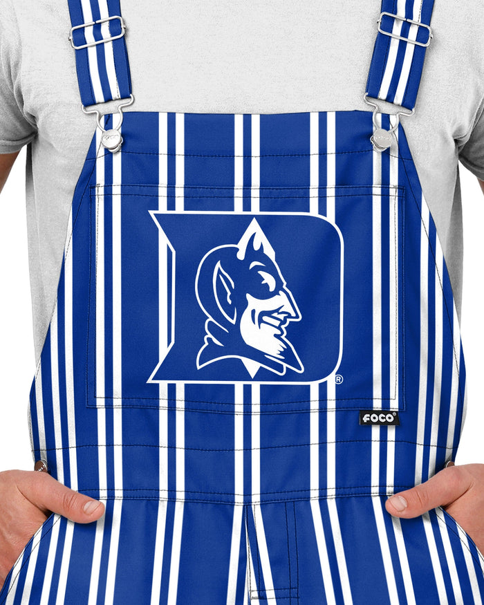 Duke Blue Devils Mens Sideline Spirit Bib Overalls FOCO S - FOCO.com