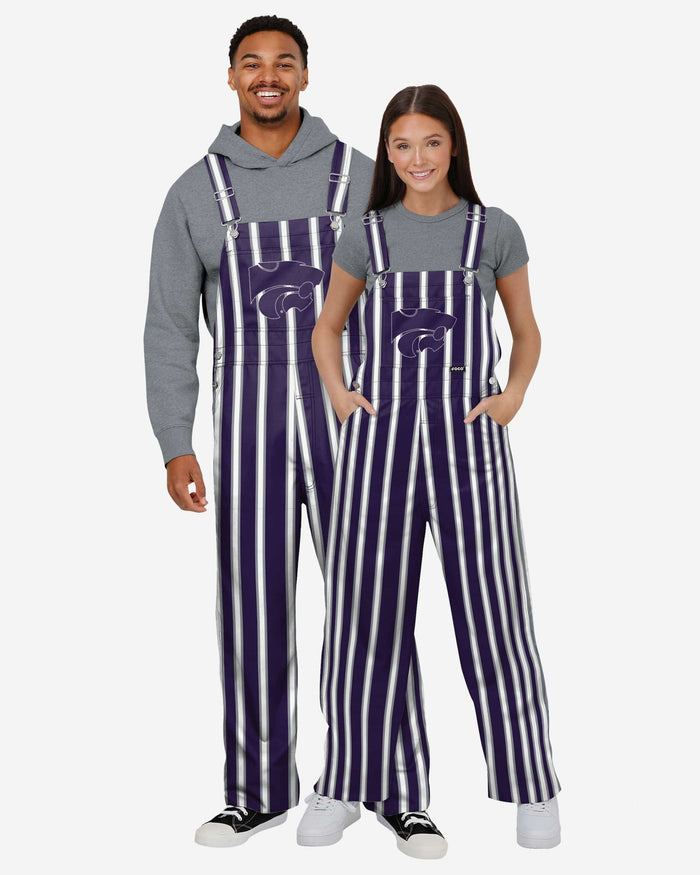 Kansas State Wildcats Mens Sideline Spirit Bib Overalls FOCO - FOCO.com