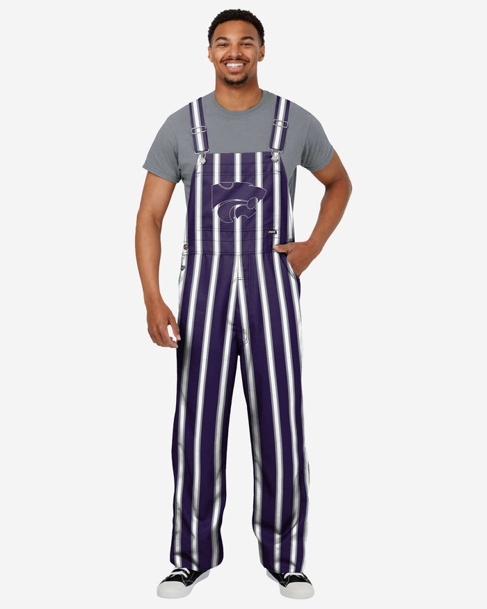 Kansas State Wildcats Mens Sideline Spirit Bib Overalls FOCO S - FOCO.com