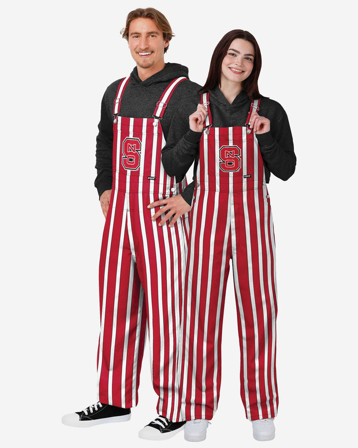 NC State Wolfpack Mens Sideline Spirit Bib Overalls FOCO - FOCO.com