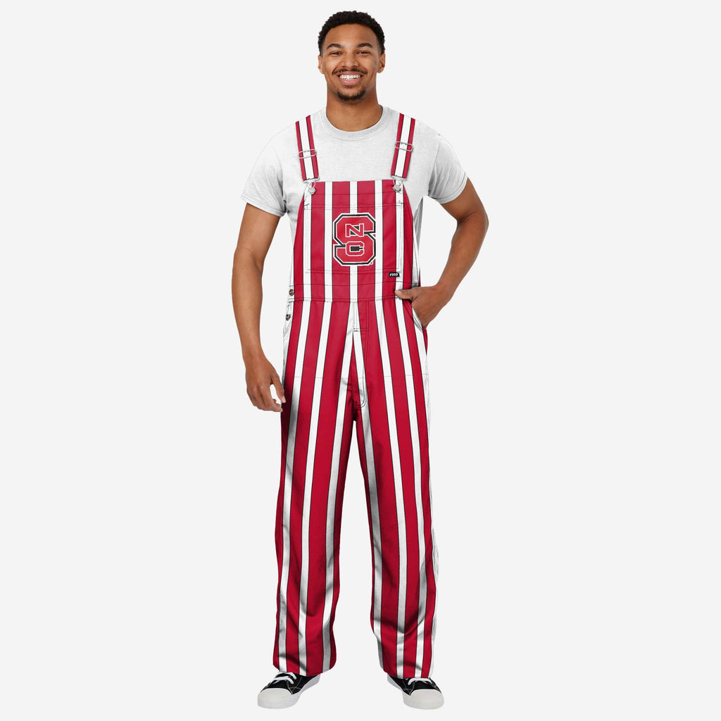NC State Wolfpack Mens Sideline Spirit Bib Overalls FOCO S - FOCO.com