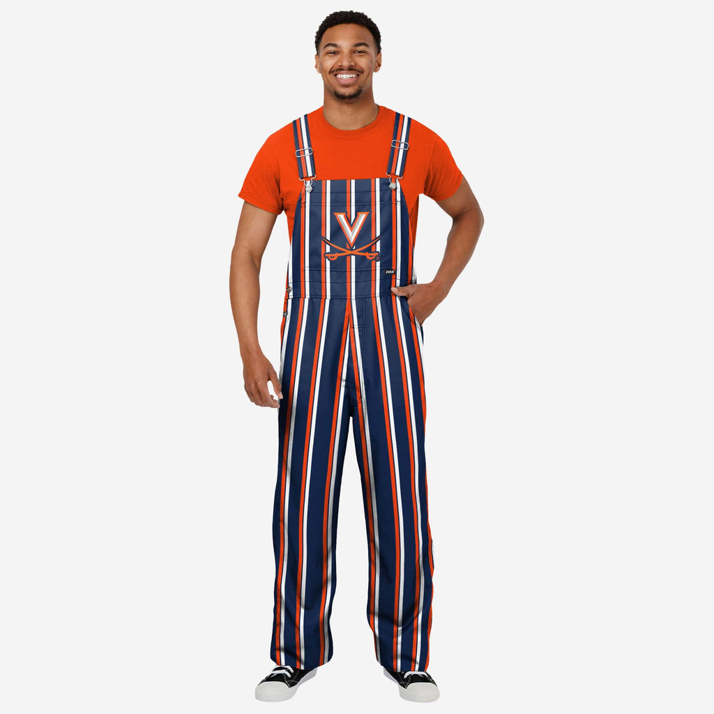 Virginia Cavaliers Mens Sideline Spirit Bib Overalls FOCO S - FOCO.com