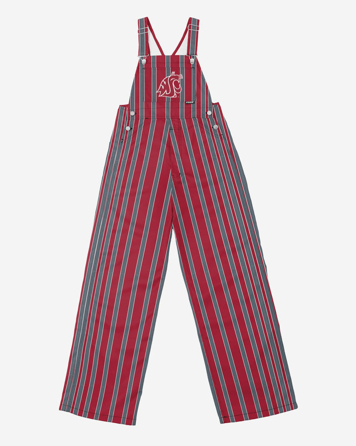Washington State Cougars Mens Sideline Spirit Bib Overalls FOCO - FOCO.com