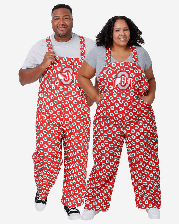 Ohio State Buckeyes Mens Leaf Thematic Bib Overalls FOCO - FOCO.com