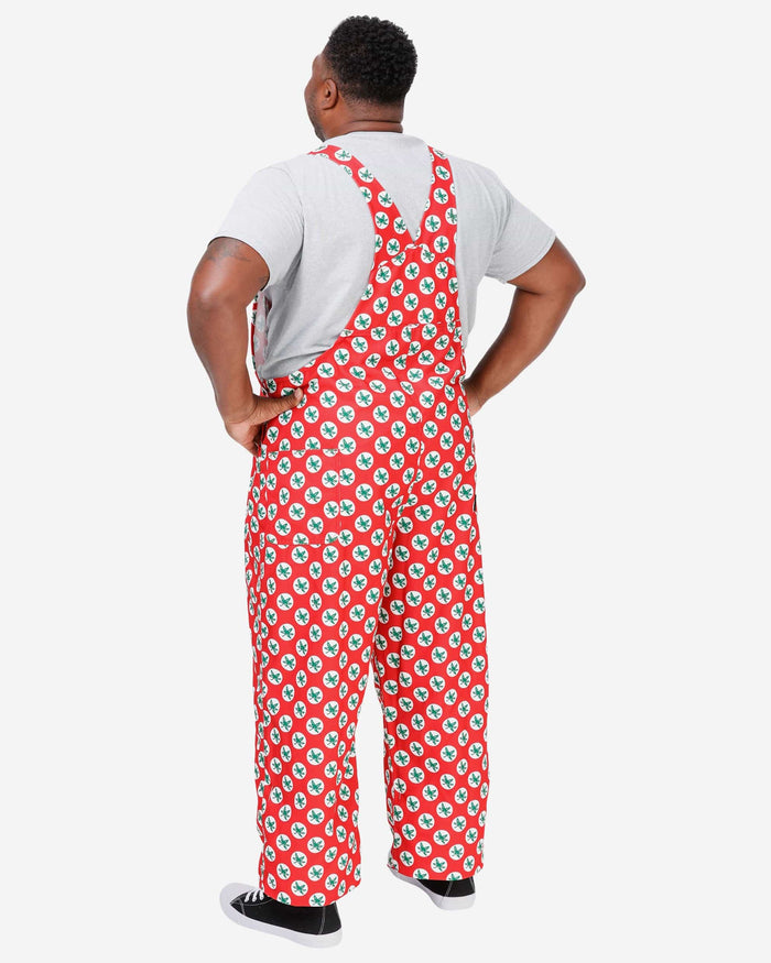 Ohio State Buckeyes Mens Leaf Thematic Bib Overalls FOCO - FOCO.com