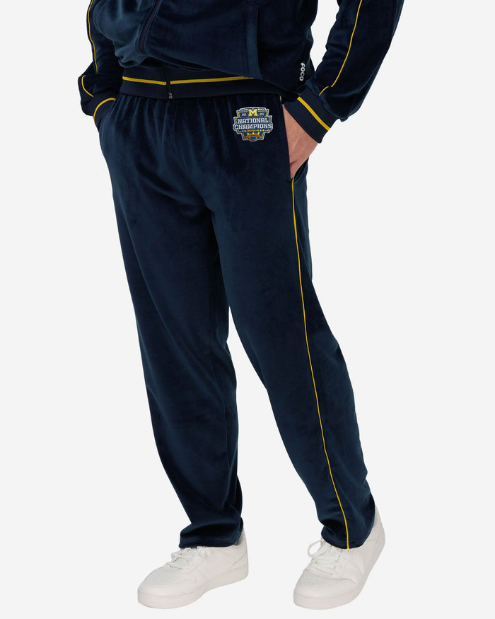 Michigan Wolverines 2023 Football National Champions Velour Pants FOCO S - FOCO.com