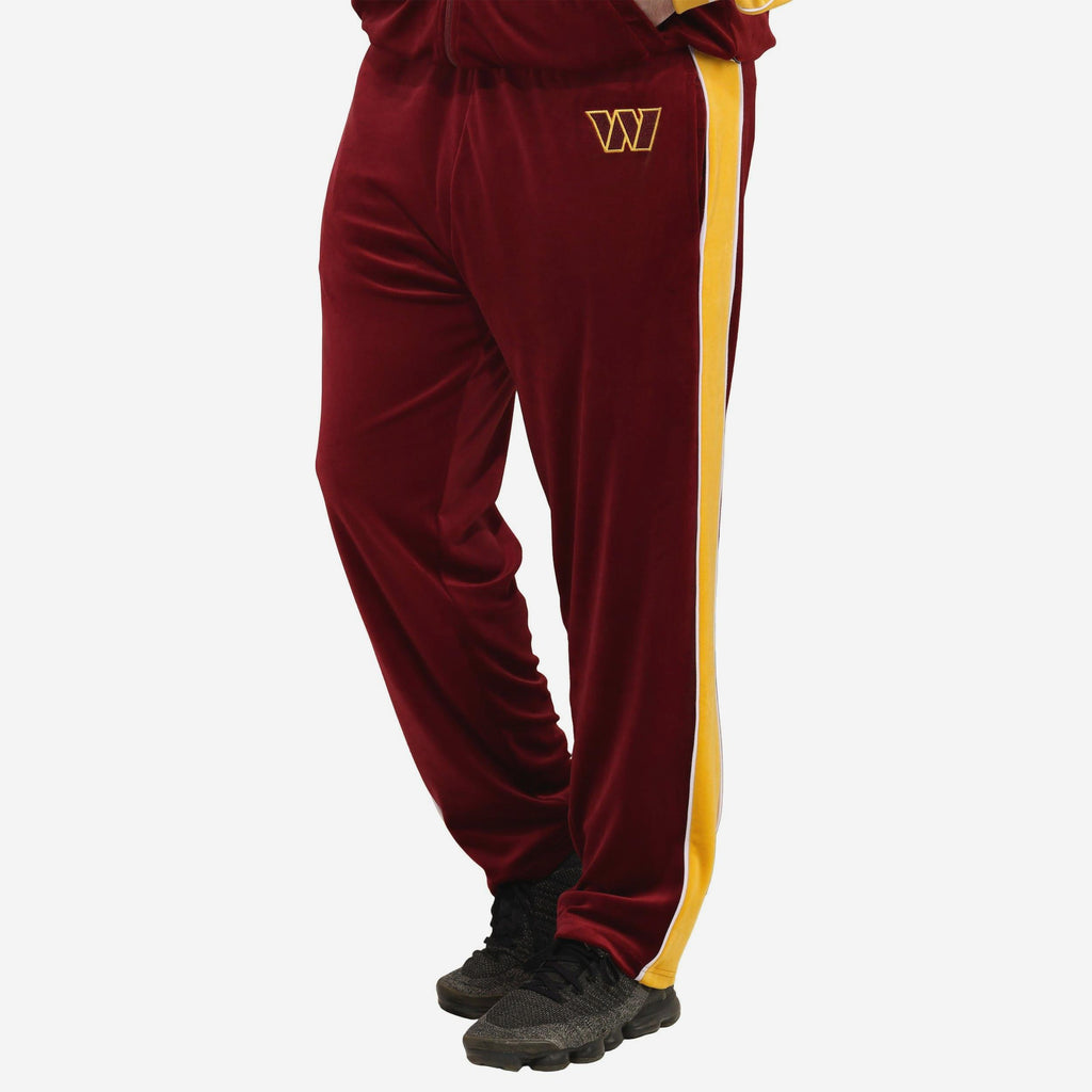 Washington Commanders Two Tone Velour Pants FOCO S - FOCO.com