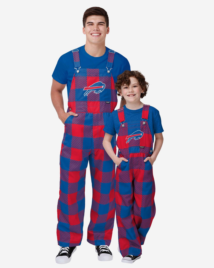 Buffalo Bills Youth Plaid Bib Overalls FOCO - FOCO.com