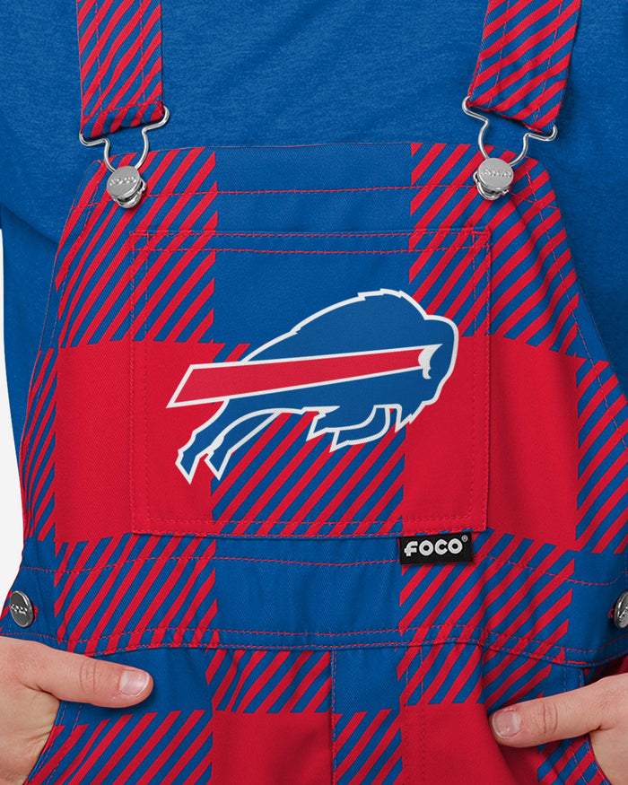 Buffalo Bills Youth Plaid Bib Overalls FOCO - FOCO.com