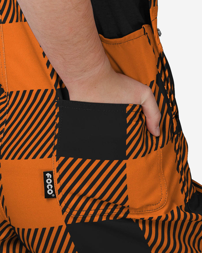 Cincinnati Bengals Youth Plaid Bib Overalls FOCO - FOCO.com