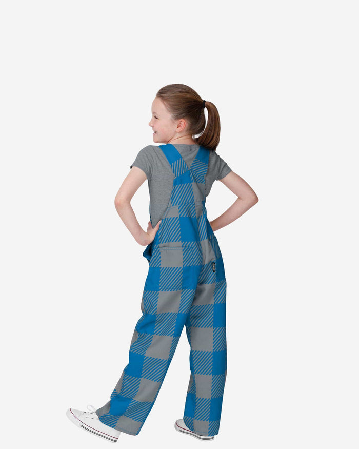 Detroit Lions Youth Plaid Bib Overalls FOCO - FOCO.com