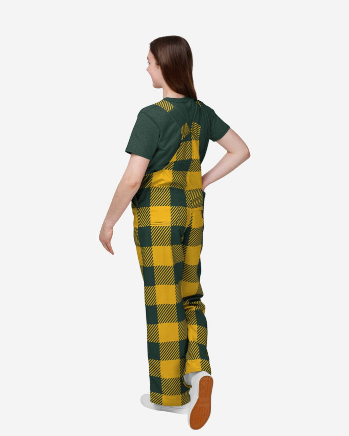 Green Bay Packers Youth Plaid Bib Overalls FOCO - FOCO.com