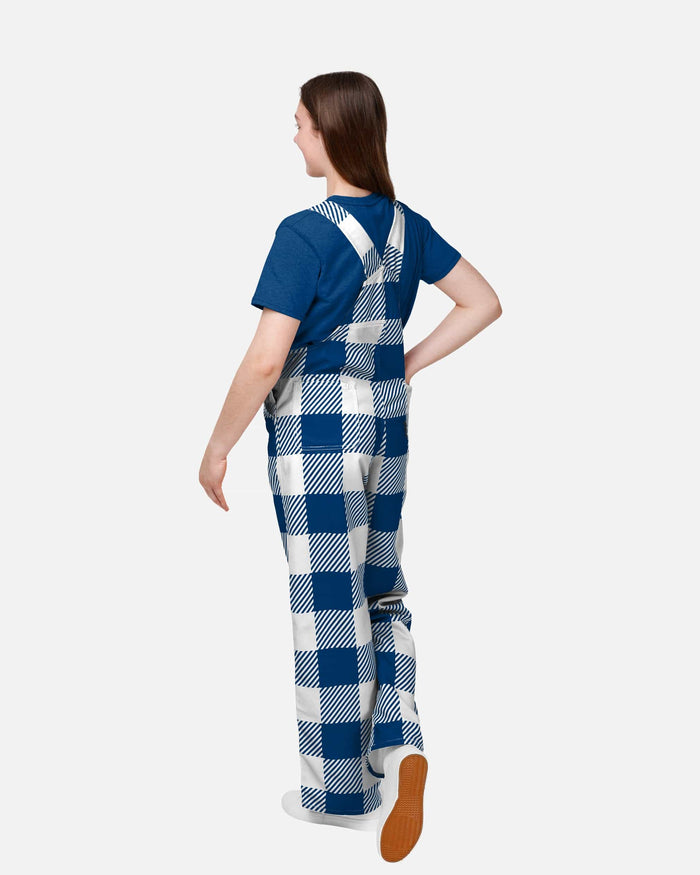 Indianapolis Colts Buffalo Youth Plaid Bib Overalls FOCO - FOCO.com