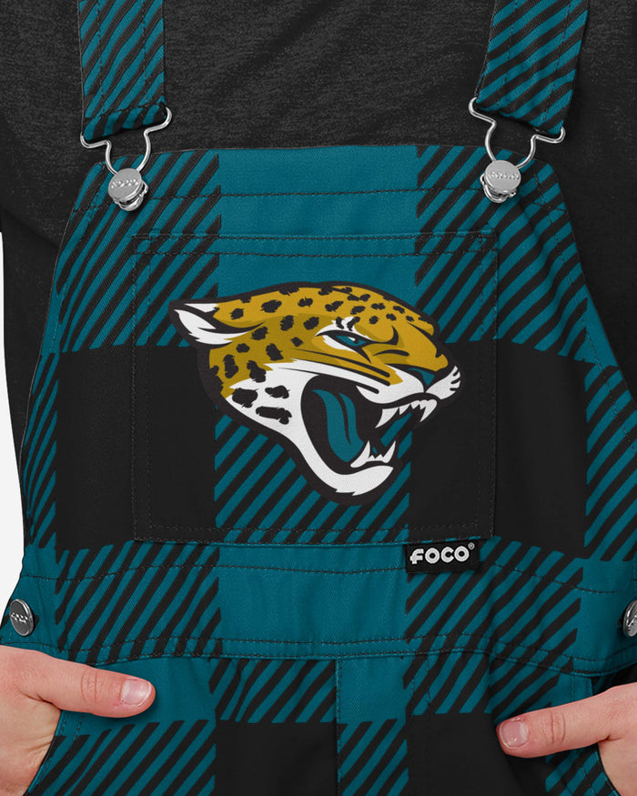 Jacksonville Jaguars Buffalo Youth Plaid Bib Overalls FOCO - FOCO.com