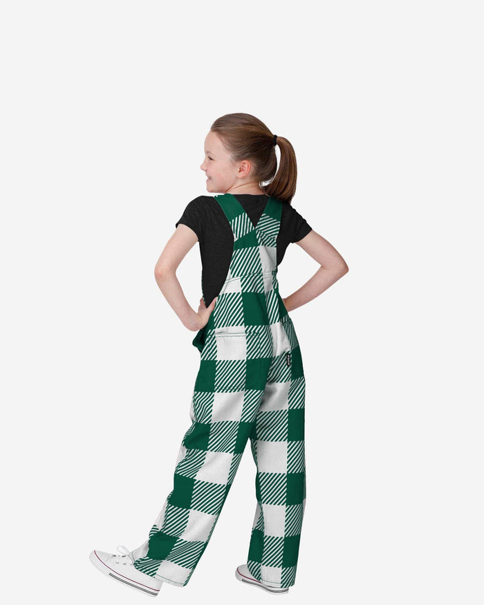 New York Jets Youth Plaid Bib Overalls FOCO - FOCO.com