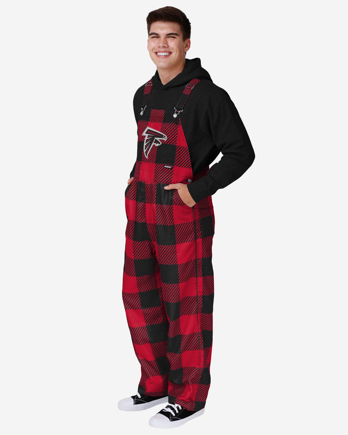 Atlanta Falcons Mens Plaid Bib Overalls FOCO S - FOCO.com