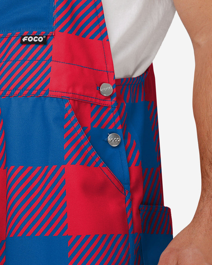 Buffalo Bills Mens Plaid Bib Overalls FOCO - FOCO.com