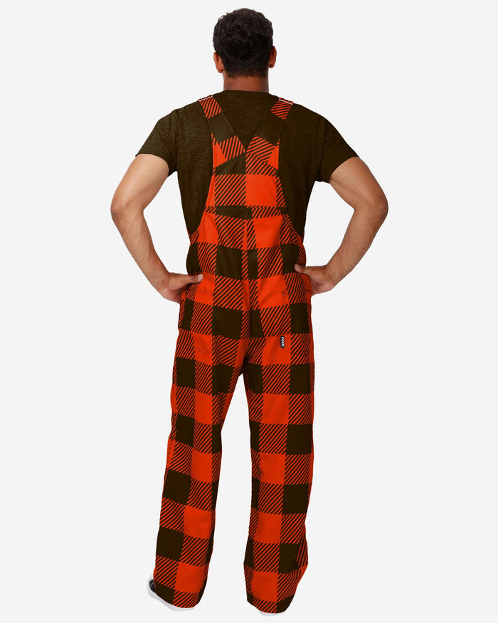 Cleveland Browns Mens Plaid Bib Overalls FOCO - FOCO.com