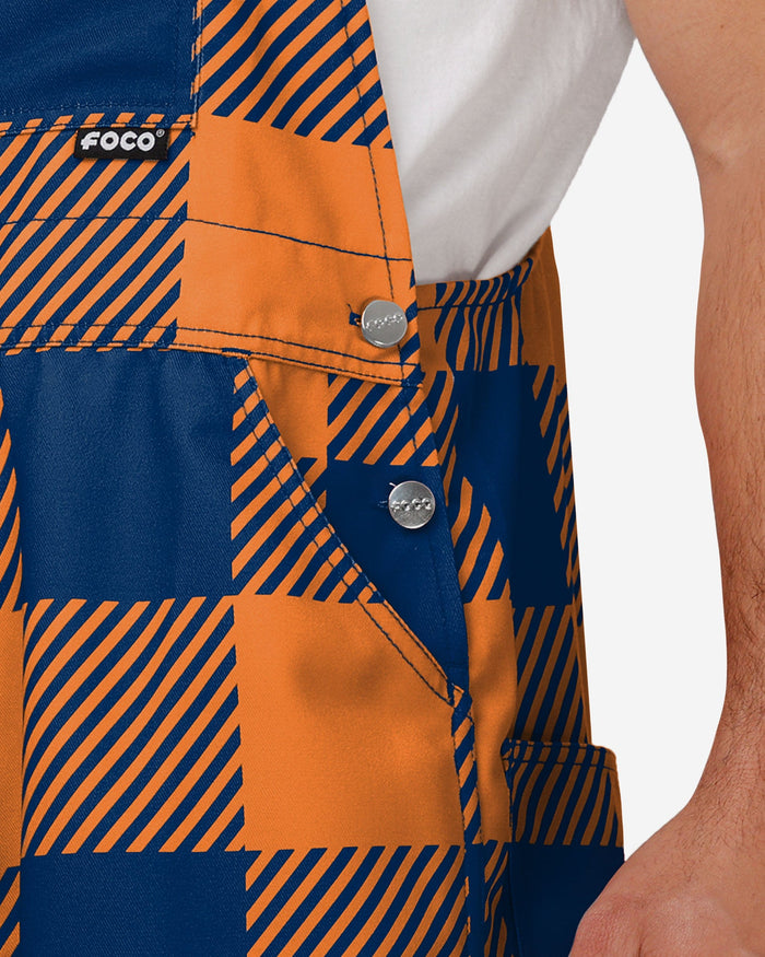 Denver Broncos Mens Plaid Bib Overalls FOCO - FOCO.com