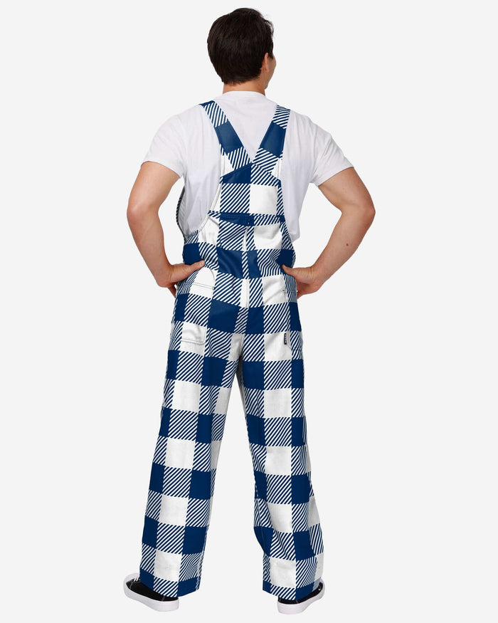 Dallas Cowboys Mens Plaid Bib Overalls FOCO - FOCO.com