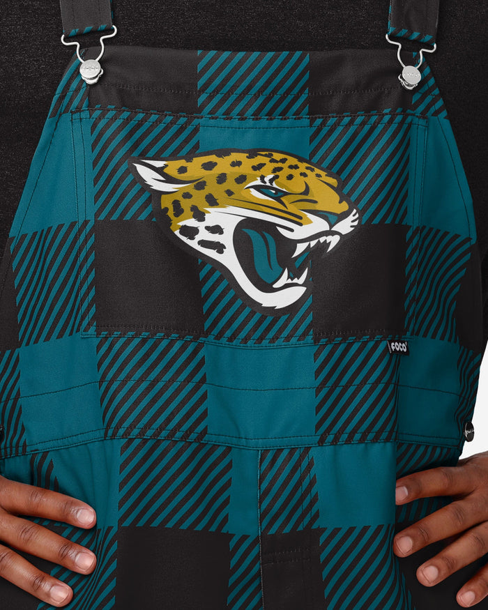 Jacksonville Jaguars Mens Plaid Bib Overalls FOCO - FOCO.com