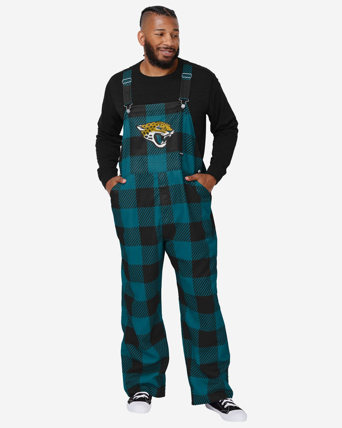 Jacksonville Jaguars Mens Plaid Bib Overalls FOCO S - FOCO.com