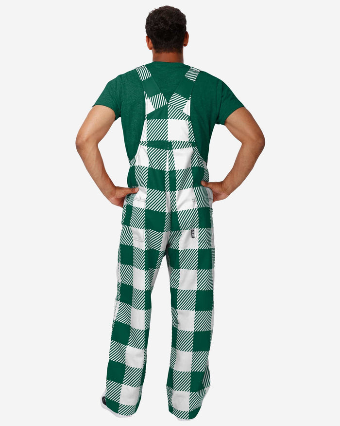 New York Jets Mens Plaid Bib Overalls FOCO - FOCO.com