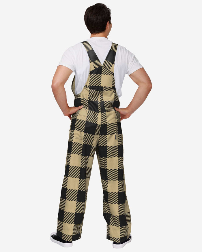 New Orleans Saints Mens Plaid Bib Overalls FOCO - FOCO.com