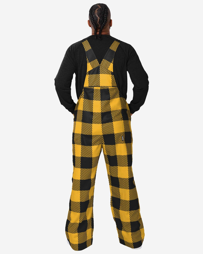 Pittsburgh Steelers Mens Plaid Bib Overalls FOCO - FOCO.com