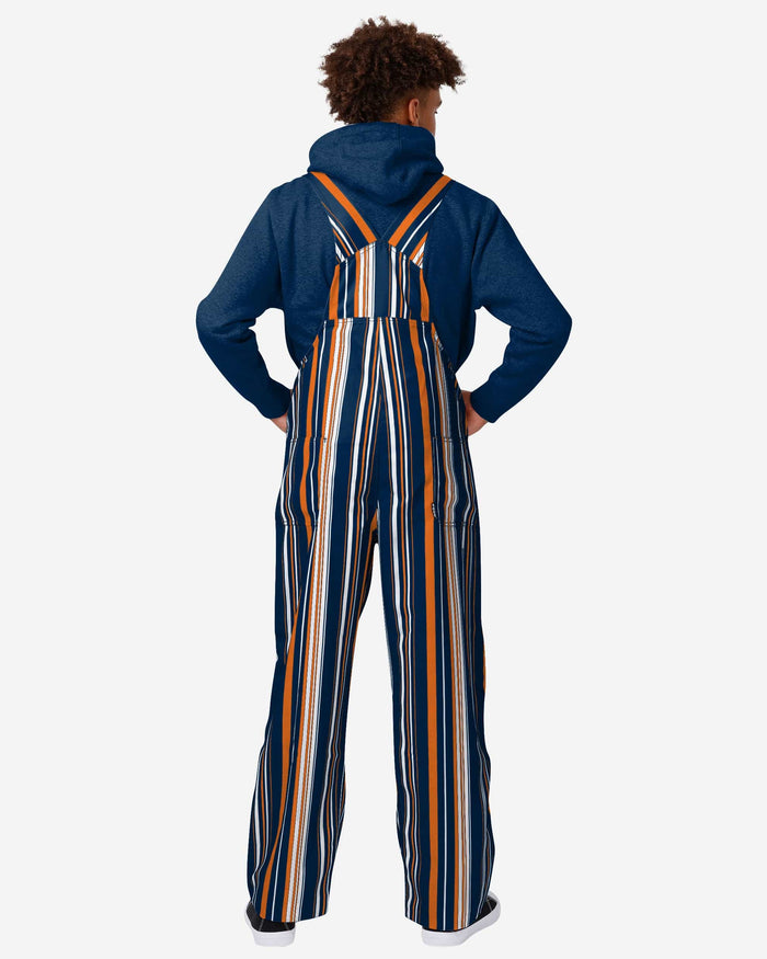 Chicago Bears Mens Hyper Stripe Bib Overalls FOCO - FOCO.com