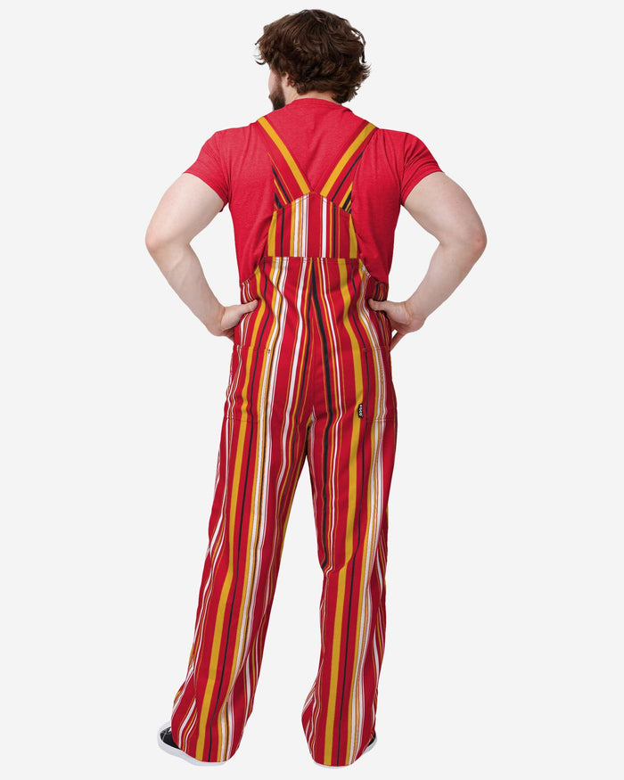 Kansas City Chiefs Mens Hyper Stripe Bib Overalls FOCO - FOCO.com