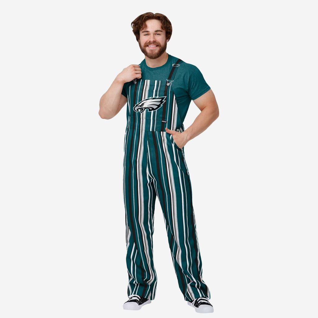 Philadelphia Eagles Mens Hyper Stripe Bib Overalls FOCO S - FOCO.com